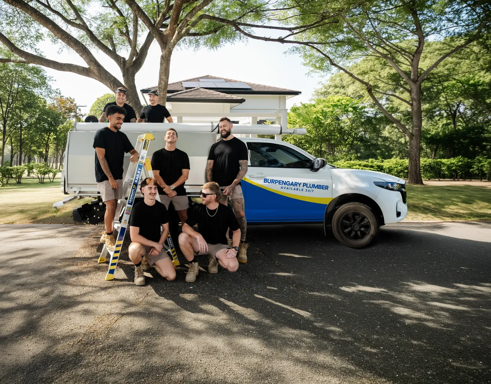 Burpengary Plumber team and ute